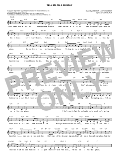Tell Me On A Sunday von Andrew Lloyd Webber (Download) 