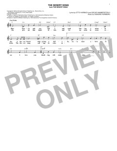 The Desert Song von Oscar Hammerstein II (Download) 