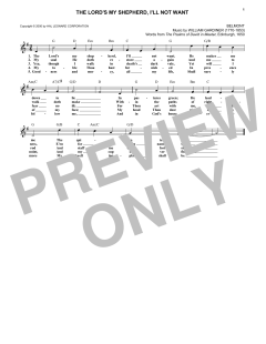 The Lord's My Shepherd, I'll Not Want von William Gardiner (Download) 
