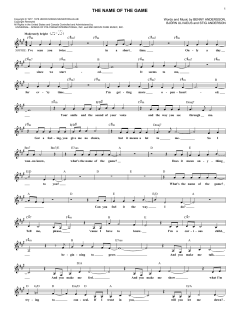 The Name Of The Game von ABBA (Download) 