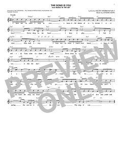 The Song Is You von Jerome Kern (Download) 