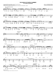 The Song Of Purple Summer von Duncan Sheik (Download) 