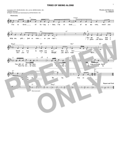Tired Of Being Alone von Al Green (Download) 