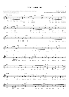 Today Is The Day von Lincoln Brewster (Download) 