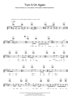 Turn It On Again von Genesis (Download) 