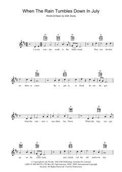 When The Rain Tumbles Down In July (Download) 