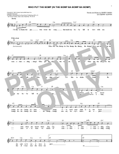 Who Put The Bomp von Barry Mann (Download) 