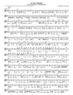 Ya Got Trouble von Meredith Willson (Download) 