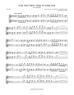 For The First Time In Forever von Robert Lopez (Download) 