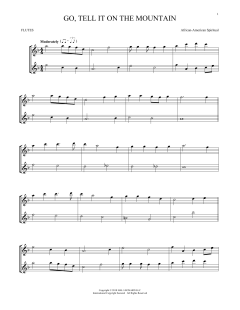 Go, Tell It On The Mountain von John W. Work Jr. (Download) 