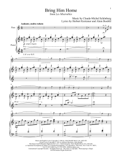 Bring Him Home von Herbert Kretzmer (Download) 