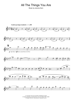 All The Things You Are von Jerome Kern (Download) 