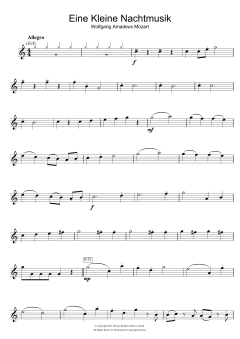Allegro from Eine Kleine Nachtmusik K525 von Wolfgang Amadeus Mozart (Download) 