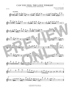 Can You Feel The Love Tonight von Elton John (Download) 