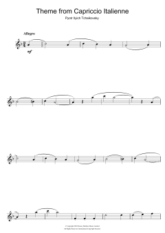 Capriccio Italienne von Peter Iljitsch Tschaikowsky (Download) 