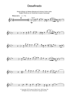 Desafinado von Antonio Carlos Jobim (Download) 