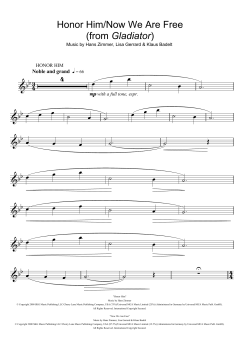 Honor Him/Now We Are Free von Hans Zimmer (Download) 