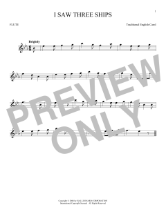 I Saw Three Ships von Traditional English Carol (Download) 