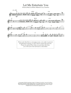 Let Me Entertain You von Robbie Williams (Download) 