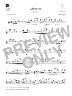 Mazurka, Op. 7 No. 1  von Fryderyk Chopin (Download) 