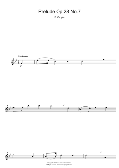 Prelude Op.28 No.7 von Frédéric Chopin (Download) 