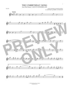 The Unbirthday Song von Al Hoffman (Download) 