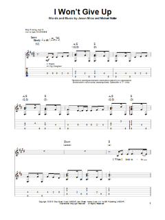 I Won't Give Up von Jason Mraz (Download) 