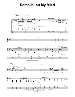 Ramblin' On My Mind von Eric Clapton (Download) 