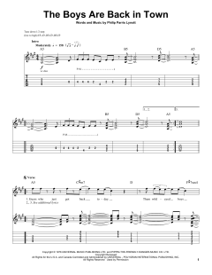 The Boys Are Back In Town von Thin Lizzy (Download) 