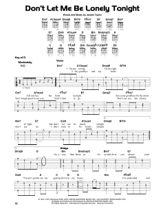 Don't Let Me Be Lonely Tonight von James Taylor (Download) 