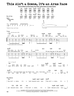 This Ain't A Scene, It's An Arms Race von Fall Out Boy (Download) 
