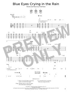 Blue Eyes Crying In The Rain von Elvis Presley (Download) 
