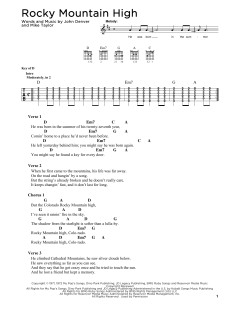 Rocky Mountain High von John Denver (Download) 