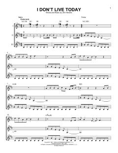 I Don't Live Today von Jimi Hendrix (Download) 