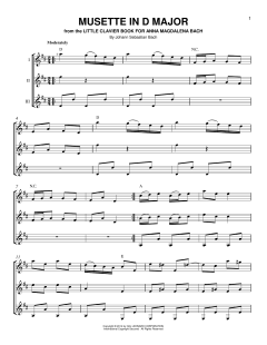 Musette in D Major von Johann Sebastian Bach (Download) 