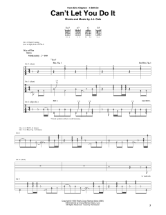 Can't Let You Do It von J.J. Cale (Download) 