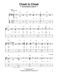 Cheek To Cheek von Irving Berlin (Download) 