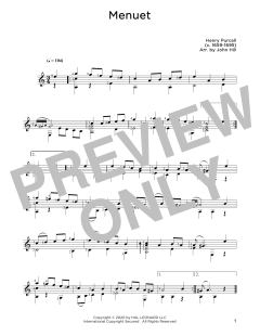 Menuet von Henry Purcell (Download) 