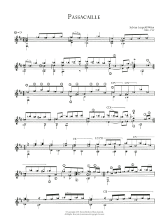 Passacaille von Silvius Leopold Weiss (Download) 