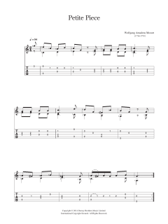 Petite Piece von Wolfgang Amadeus Mozart (Download) 