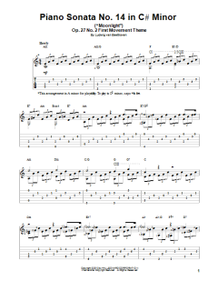 Piano Sonata No. 14 In C# Minor von Ludwig van Beethoven (Download) 