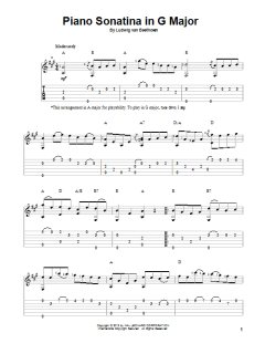 Piano Sonatina In G Major von Ludwig van Beethoven (Download) 