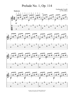 Prelude No. 1, Op. 114 von Ferdinando Carulli (Download) 
