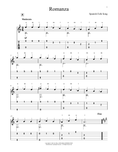 Romanza von Spanish Folk Song (Download) 