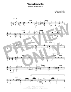 Sarabande von Robert de Visée (Download) 