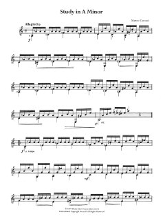 Study In A Minor von Matteo Carcassi (Download) 