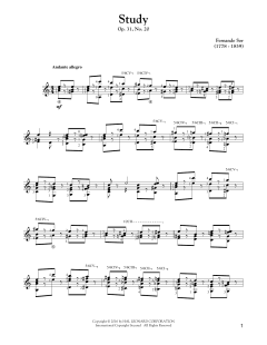 Study Op. 31, No. 20 von Fernando Sor (Download) 