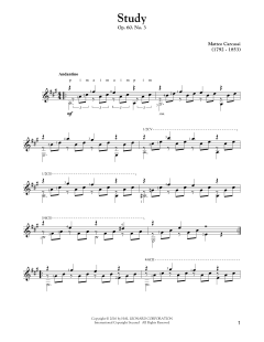 Study, Op. 60, No. 3 von Matteo Carcassi (Download) 