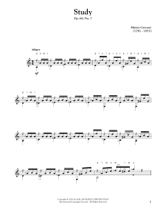 Study, Op. 60, No. 7 von Matteo Carcassi (Download) 