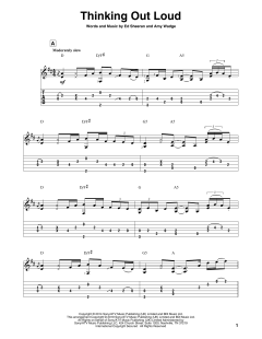 Thinking Out Loud von Ed Sheeran (Download) 